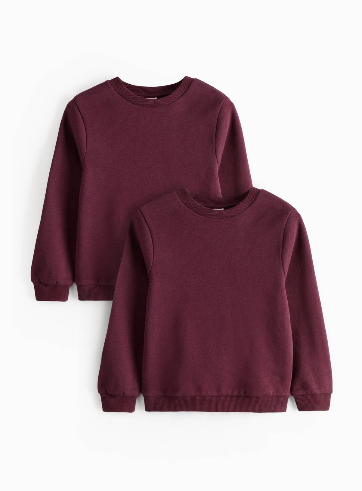 2 Pack Red Crew Neck Sweatshirts 9 years - Image 1